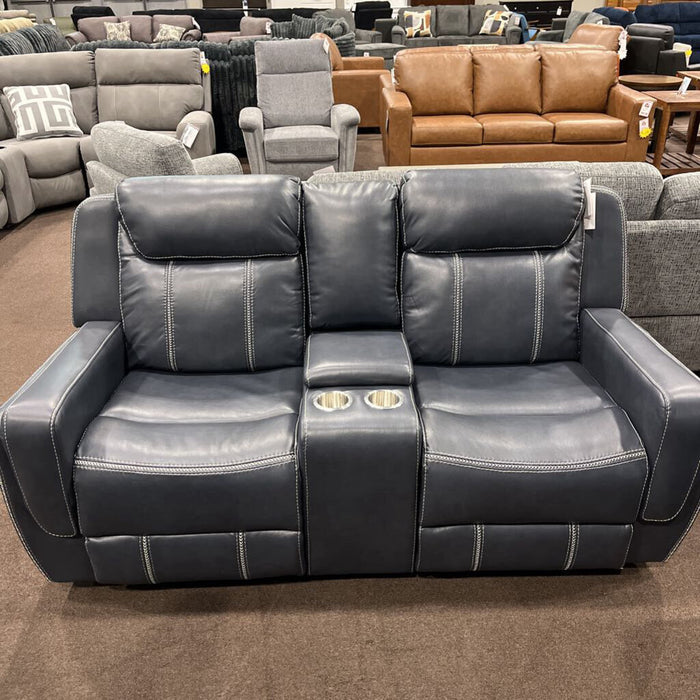 H 8516BU-2 Loveseat Blue