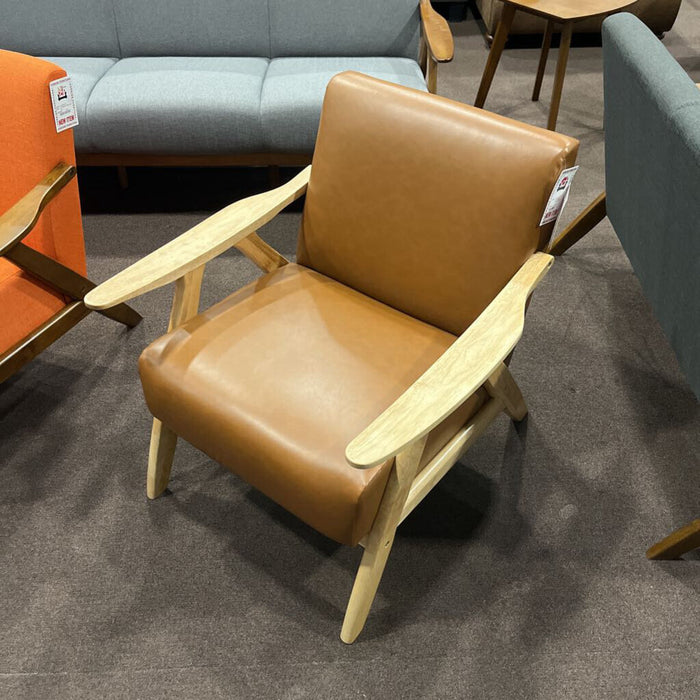 H 1138nabrpu-1 Chair Brown