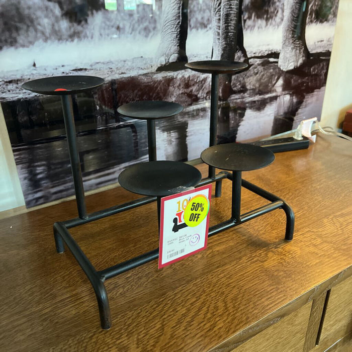Black Candle Holder
