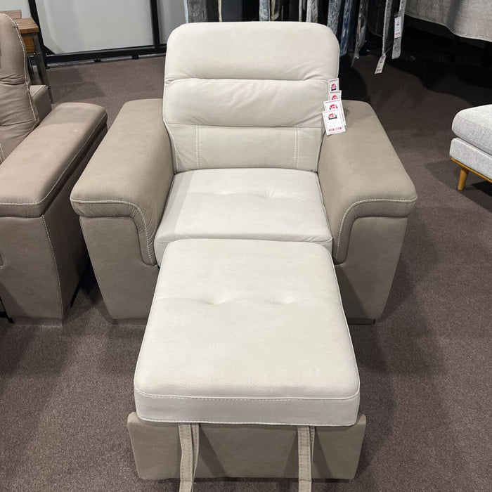 H 9808-1 Chair w/ Pullout 2-tone