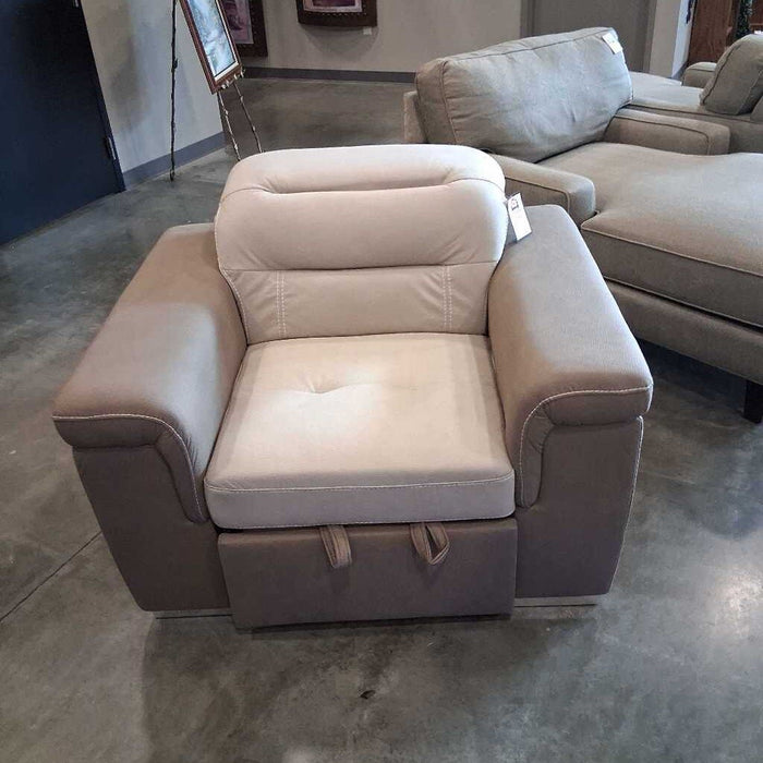 H 9808-1 Chair w/ Pullout 2-tone