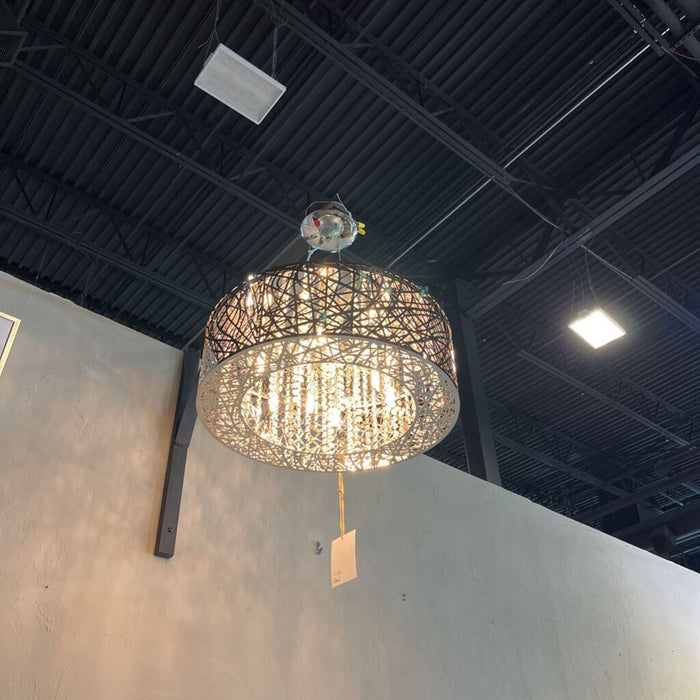 Round Silver Chandelier
