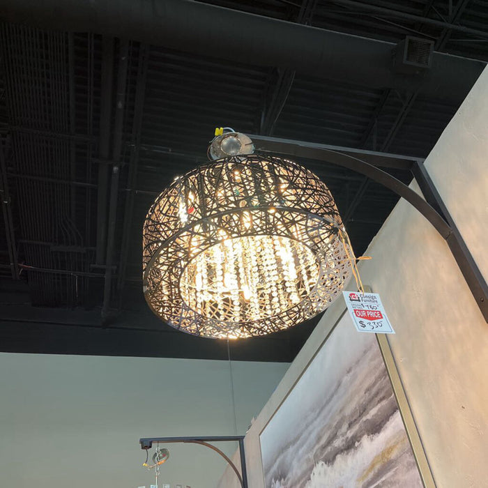 Round Silver Chandelier