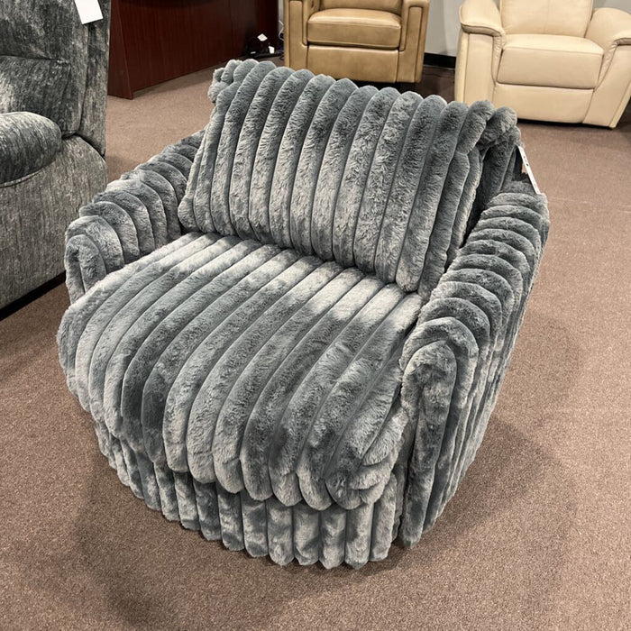H 9539Dgy-1sw Swivel Chair Gray