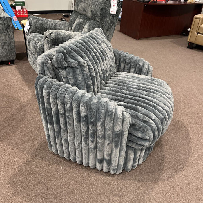 H 9539Dgy-1sw Swivel Chair Gray