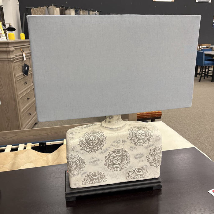 Pair of White Stone Lamps