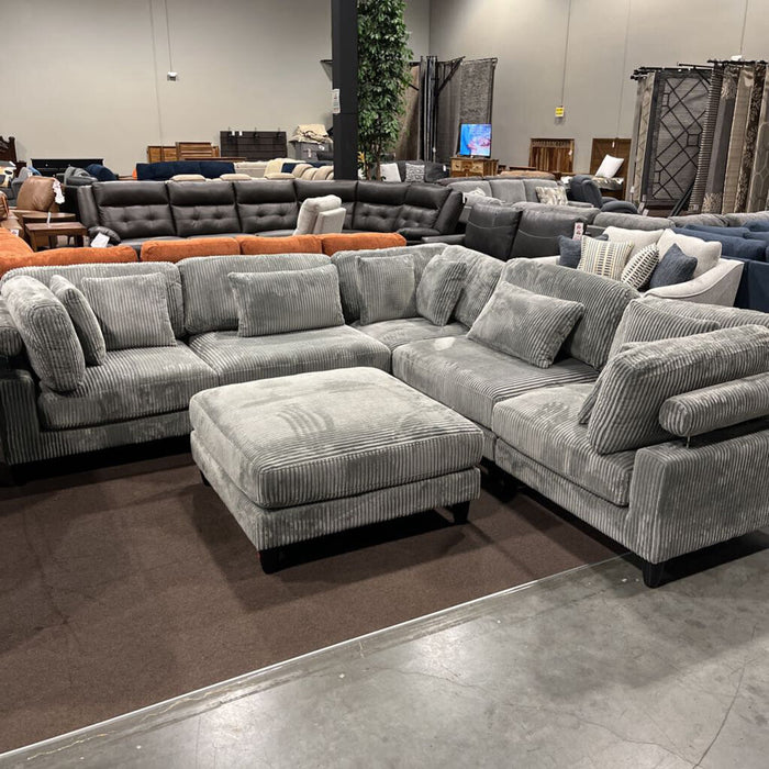 H 9688Gy-6pc Sectional w/ Otto