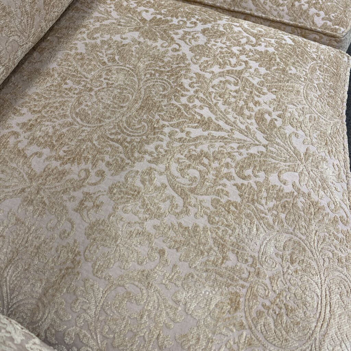 Beige Floral Loveseat