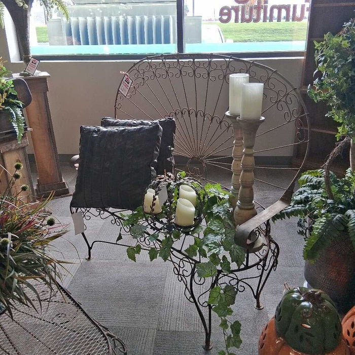 Rustic Vintage Bench w/ Table 1920s Era (Approx.)