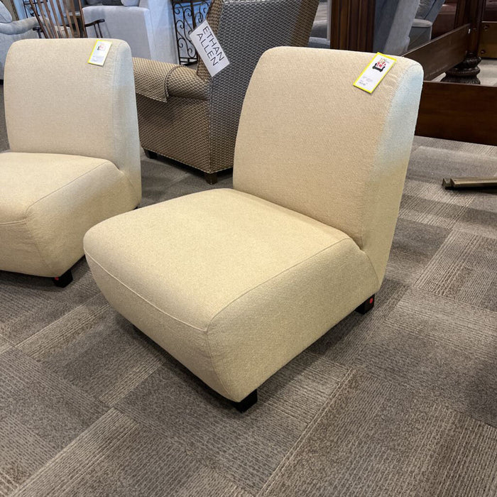 Beige Armless Chair