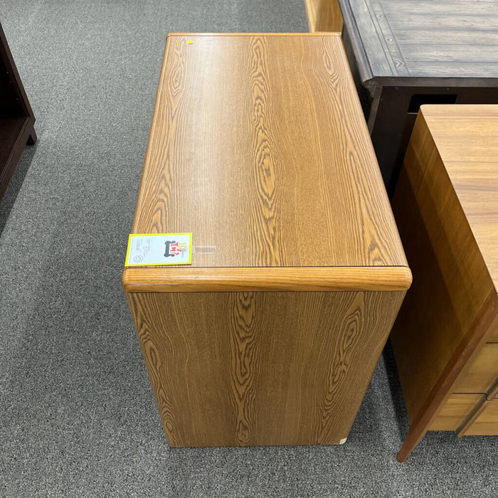 Oak Veneer 2 Dwr File Cabinet