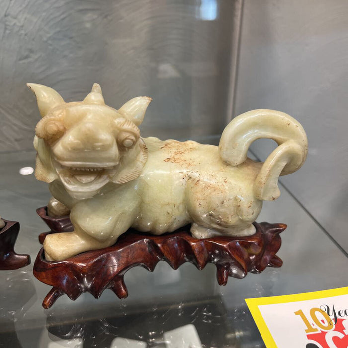 Pair of Jade Fu Dogs