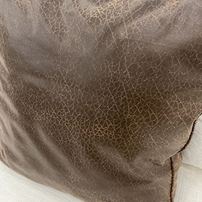 Leather Throw Pillow