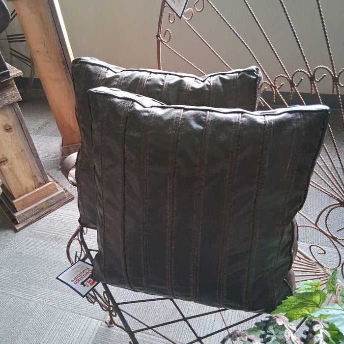 Leather Throw Pillow