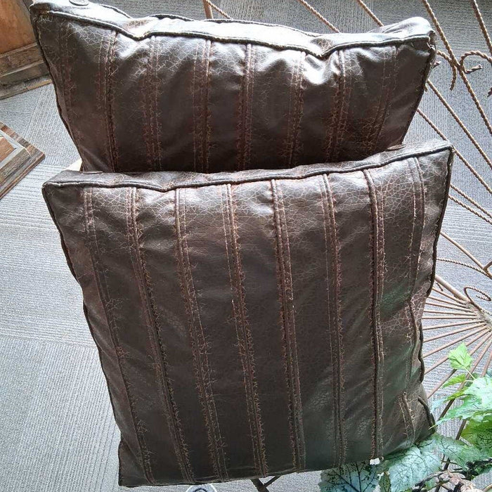 Leather Throw Pillow