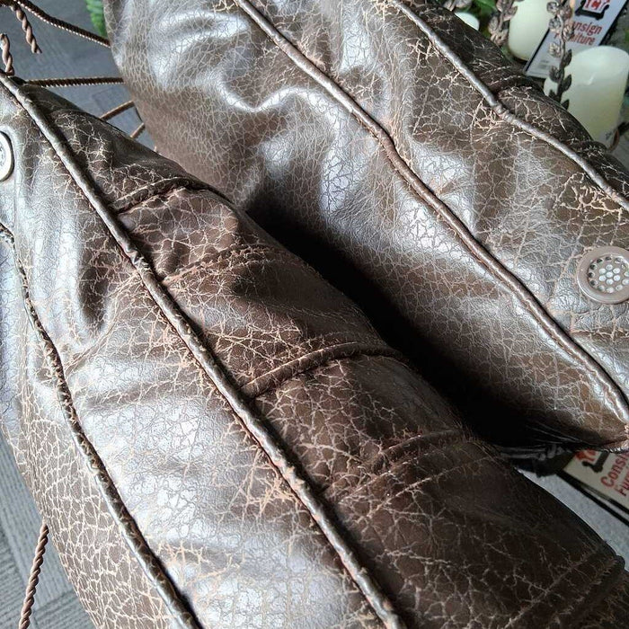Leather Throw Pillow