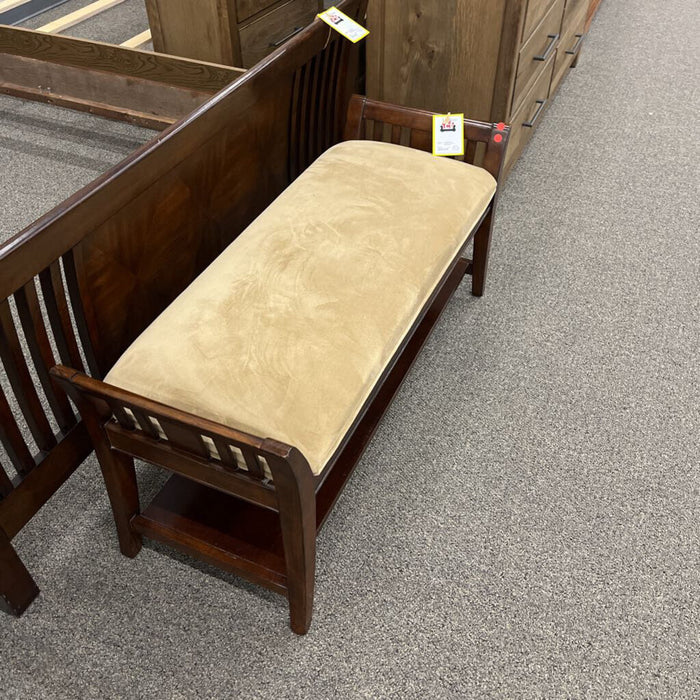 Wood & Fabric Bench