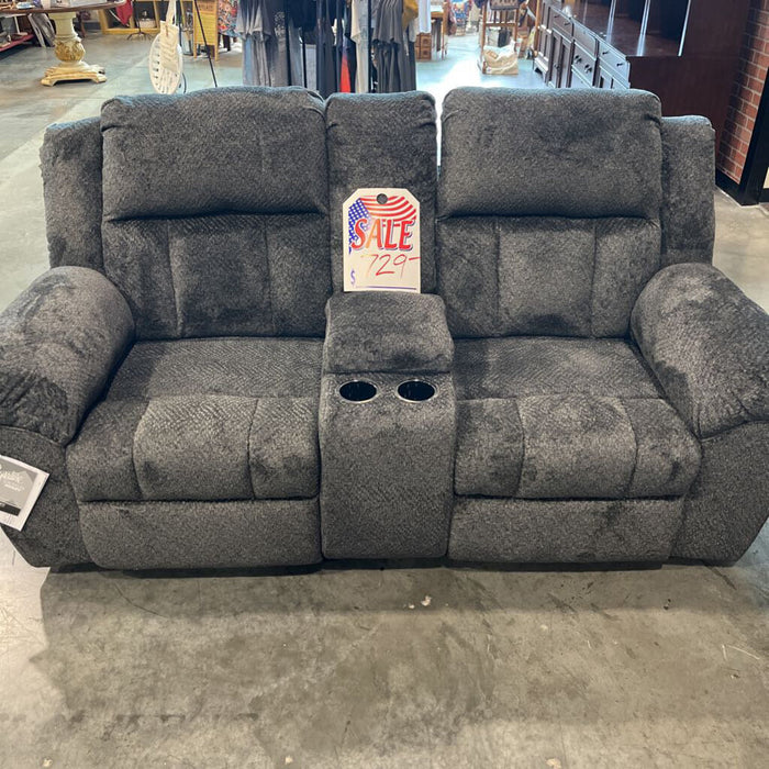 A 3740694 Frohn Reclining Loveseat Gray