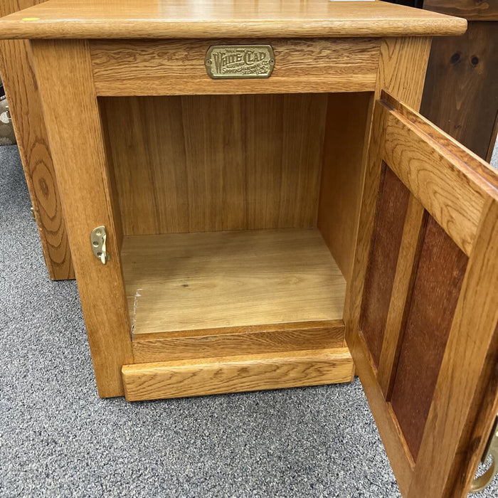 White Clad End Table