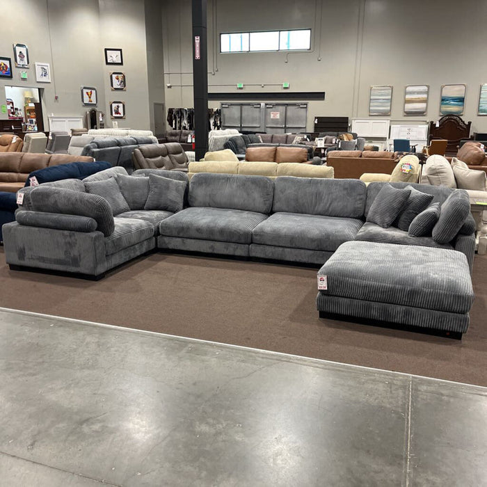 H 8555brw 5pc. Modular Sectional