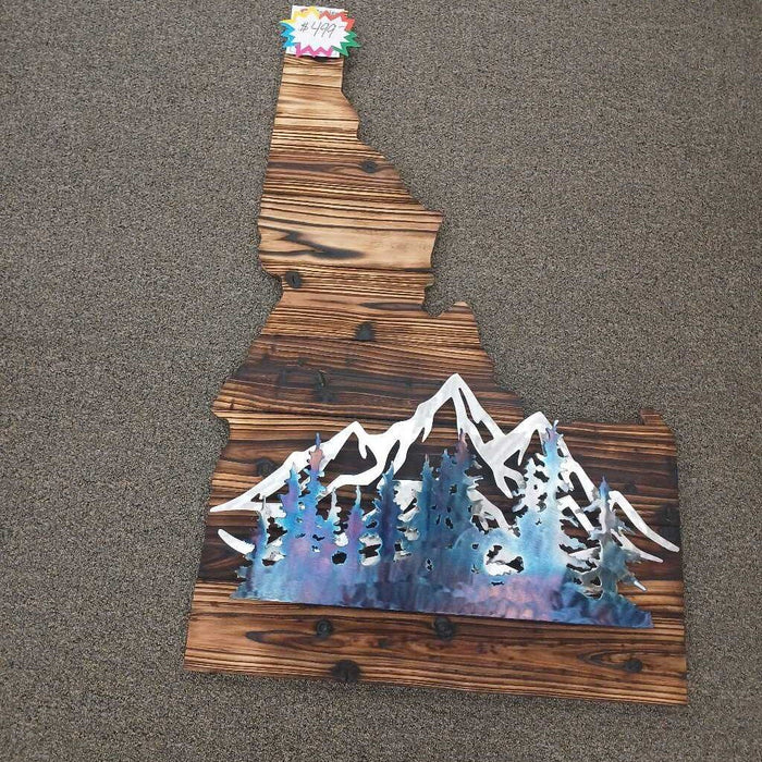 Custom Idaho Sign 4'