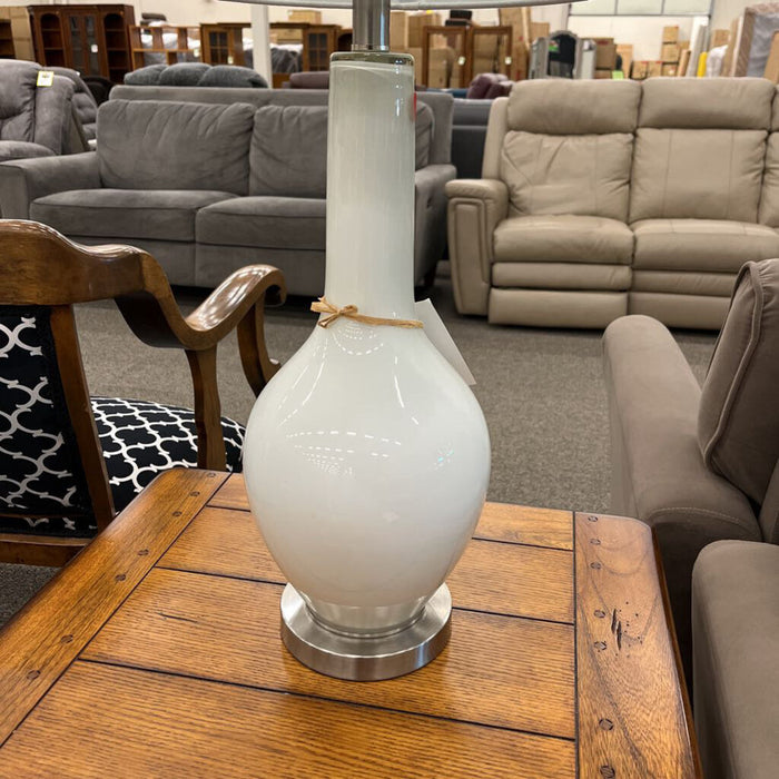 White Glass Lamp