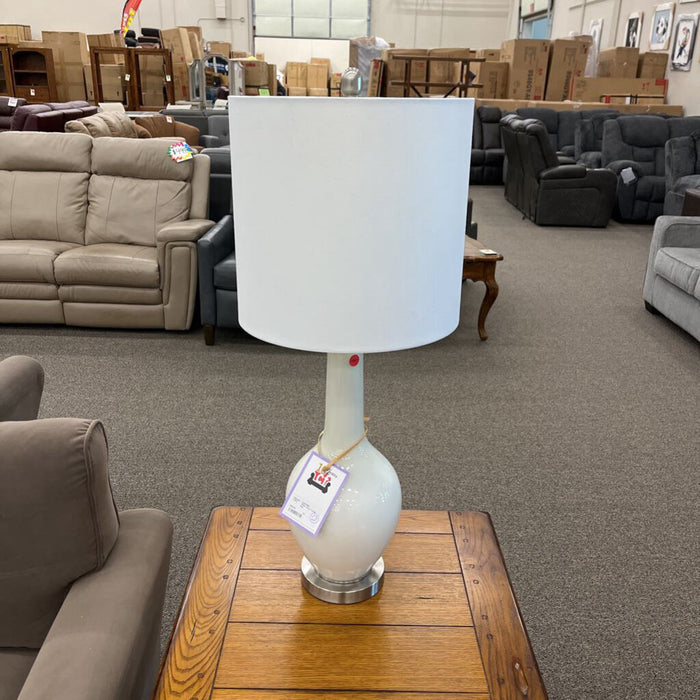 White Glass Lamp