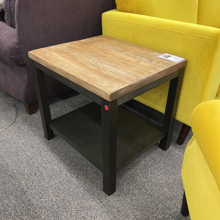 Rustic Industrial End Table