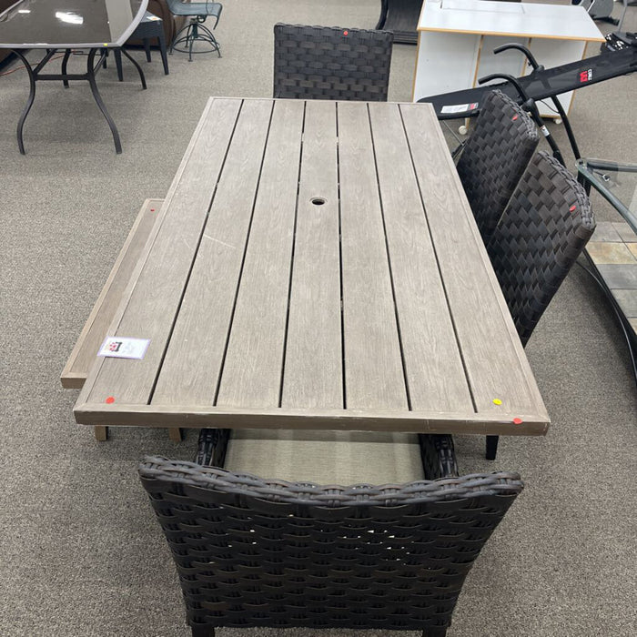 Outdoor Table w/ Bench & 4 Chairs