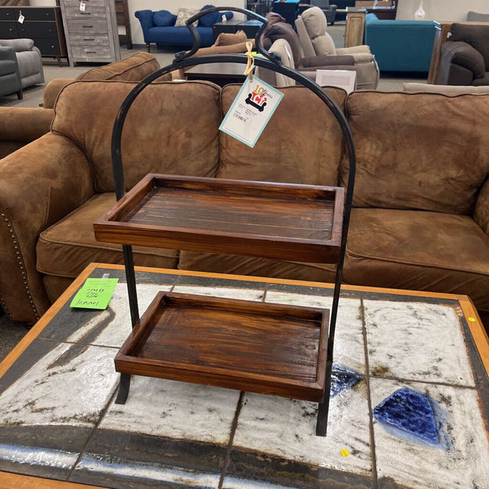 Rustic 2 Tier Shelf