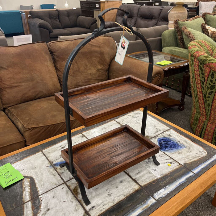 Rustic 2 Tier Shelf