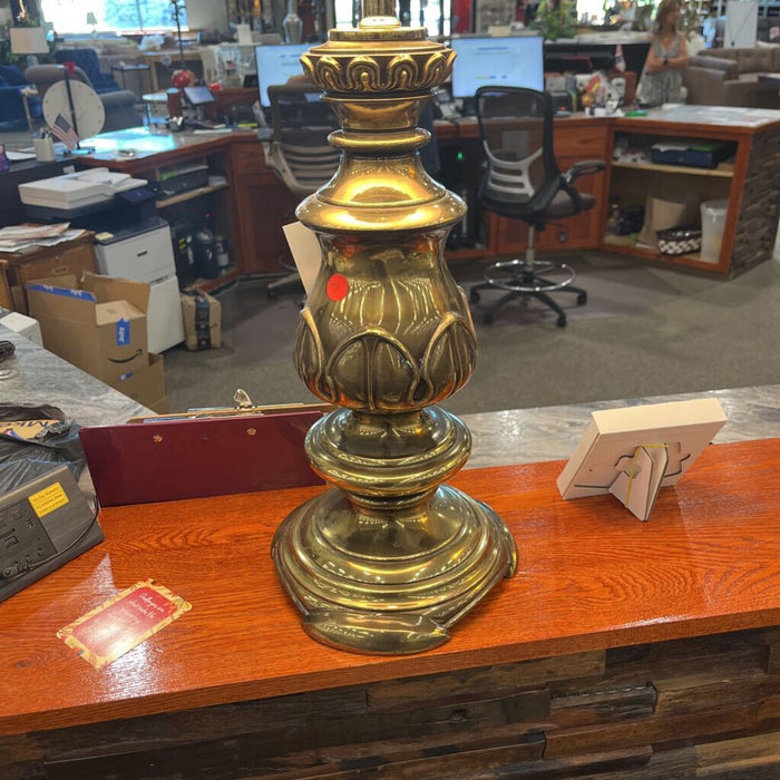Round Brass Lamp