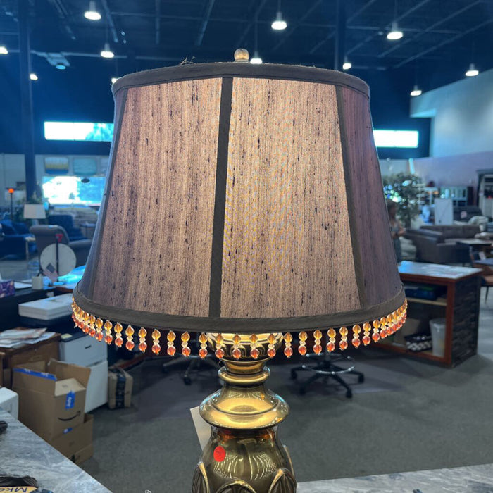 Round Brass Lamp