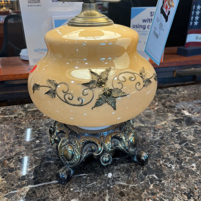 Beige Hurricane Lamp