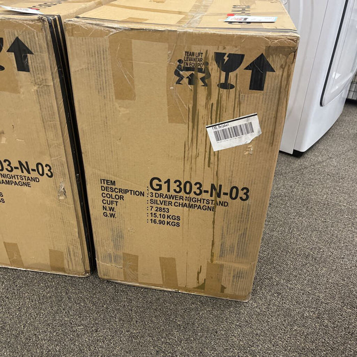 Gray Nightstand "new in Box"