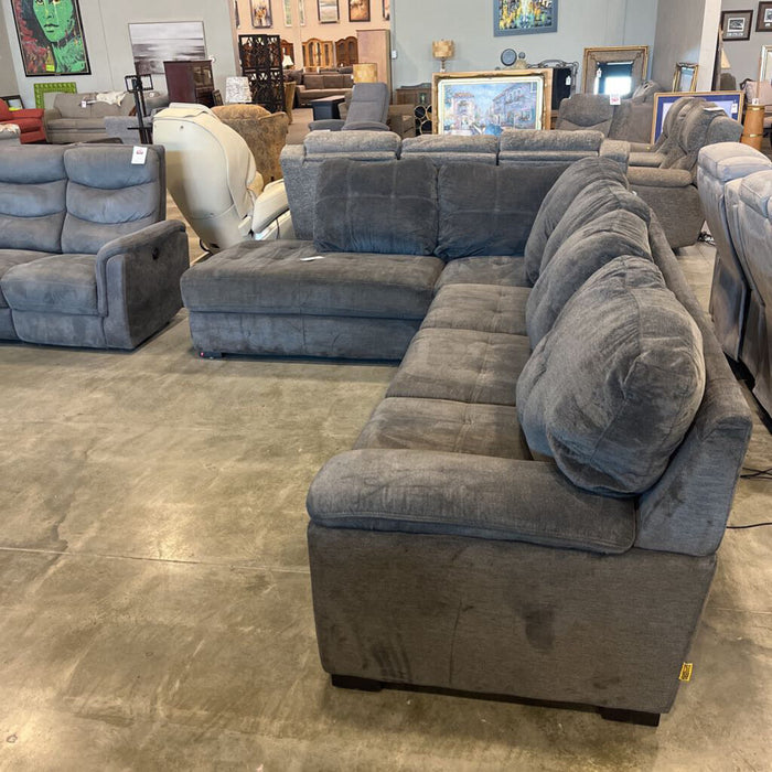 Gray Fabric 2pc. Chofa