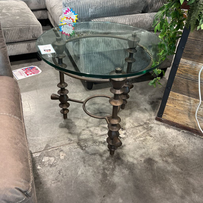 Giacometti Brutalist End Table