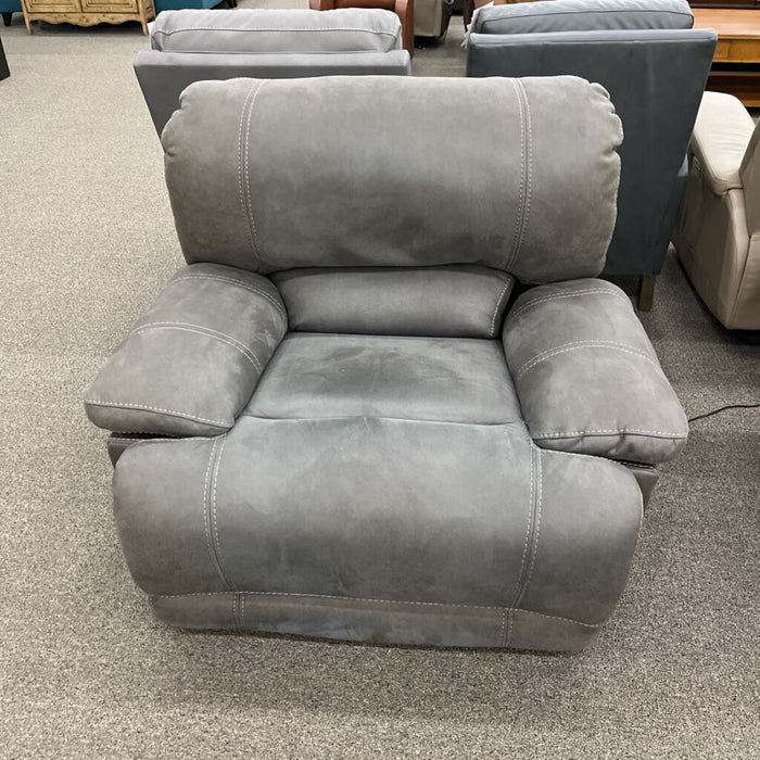Gray Power Recliner