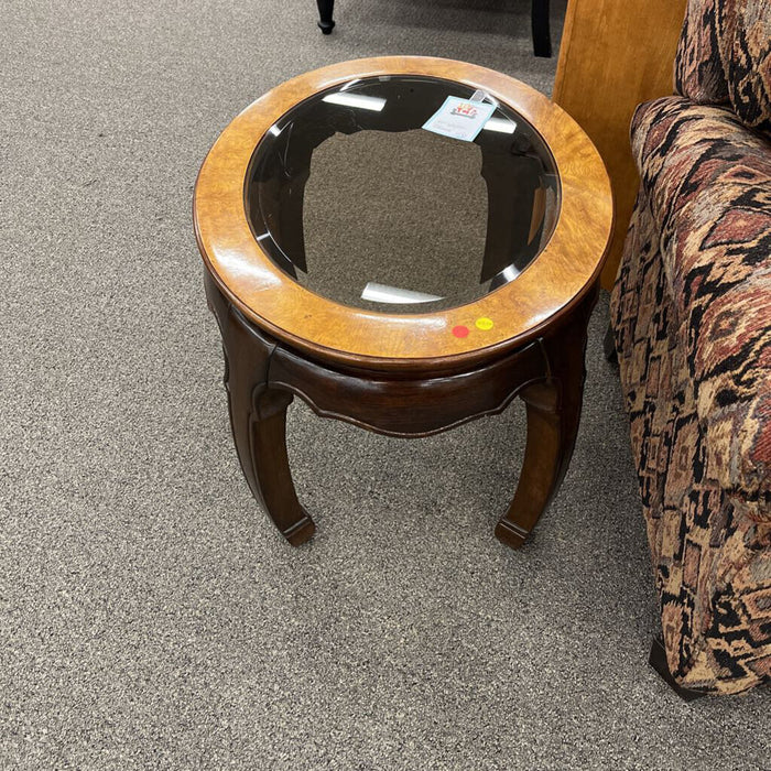 Oval Asian Style End Table