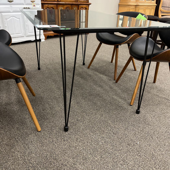 Black Table w/ Glass