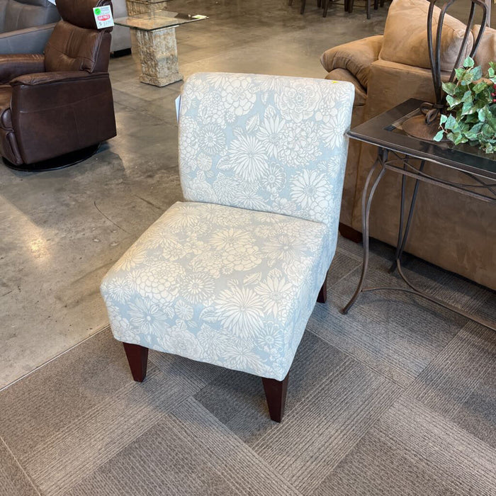 Flowered Slipper Chair