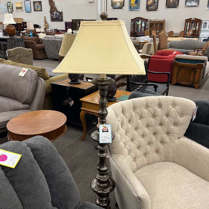 Antiqued Bronze Floor Lamp