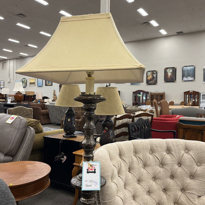 Antiqued Bronze Floor Lamp