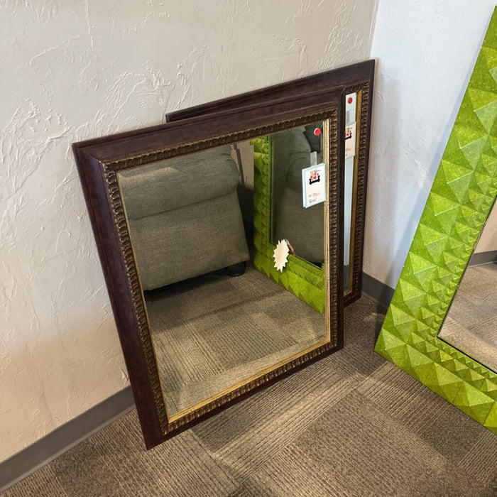 Brown & Gold Frame Mirror