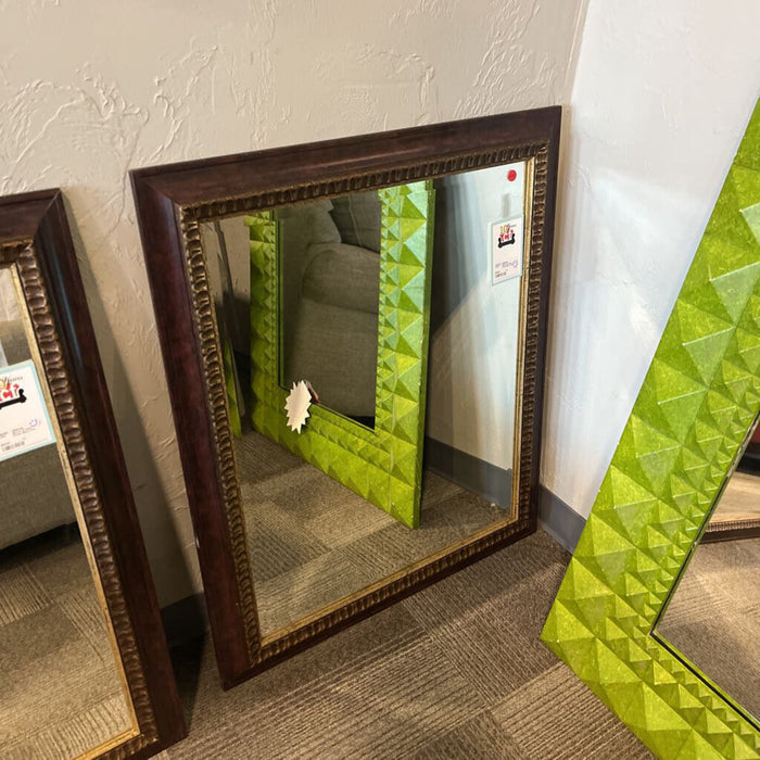 Brown & Gold Frame Mirror