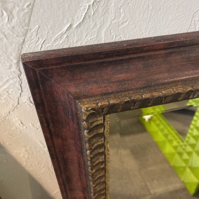 Brown & Gold Frame Mirror