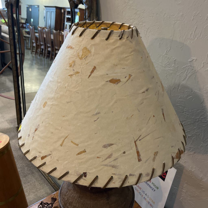 Wagon Wheel Hub Lamp