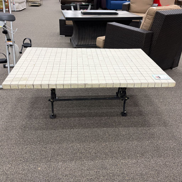 White Tile Coffee Table