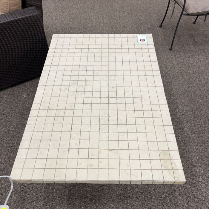 White Tile Coffee Table