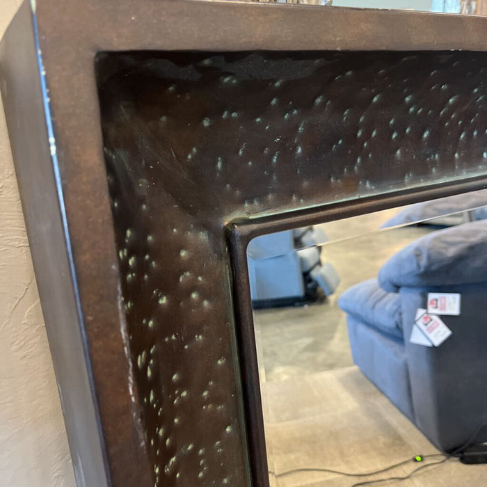 Brown Metal Frame Mirror